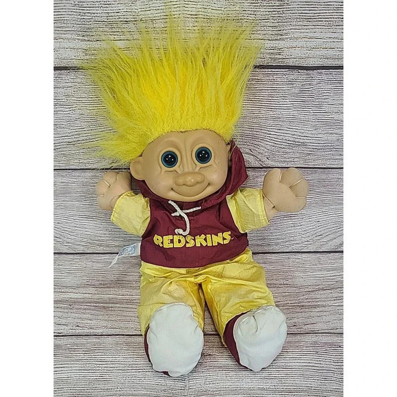 Russ NFL Washington Football Team Plush Good Luck Troll Red Yellow Outfit 11" - Picture 3 of 6